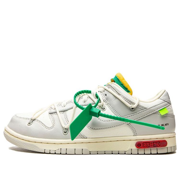 Nike Off-White x Dunk Low 'Lot 25 of 50' DM1602-121 Classic Sneakers