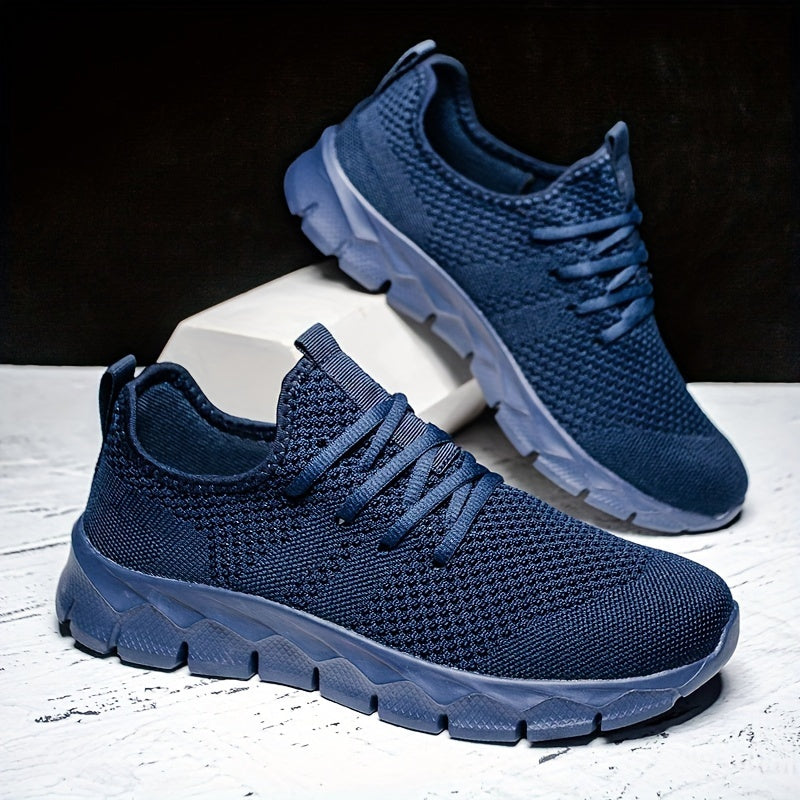 Men's Lace-up Sneakers - Casual Walking Shoes - Comfortable And Breathable Running Shoes - Plus Sizes Available