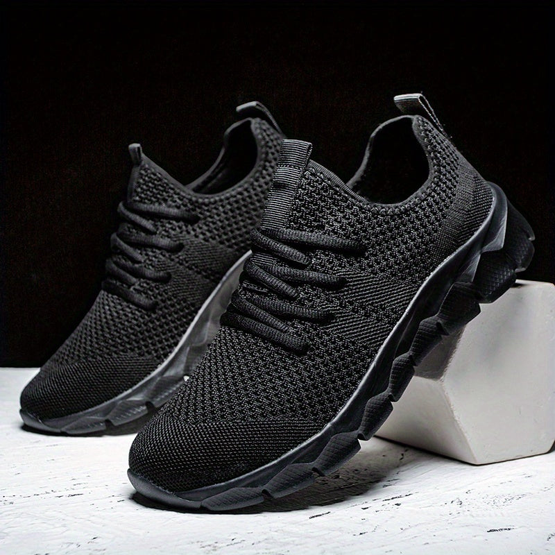 Men's Lace-up Sneakers - Casual Walking Shoes - Comfortable And Breathable Running Shoes - Plus Sizes Available